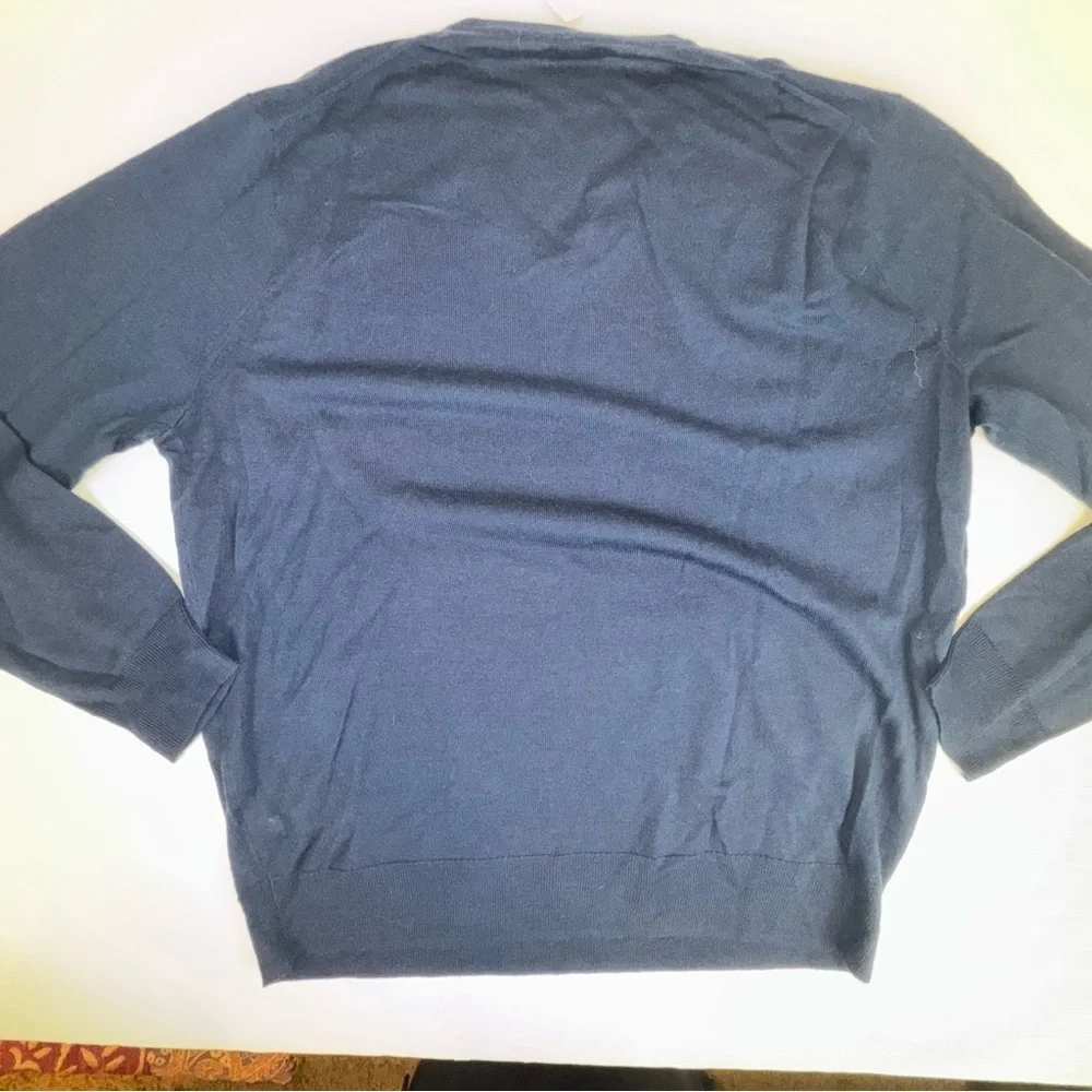 J Crew Men’s Machine-washable merino wool-blend V-neck sweater Size XXL